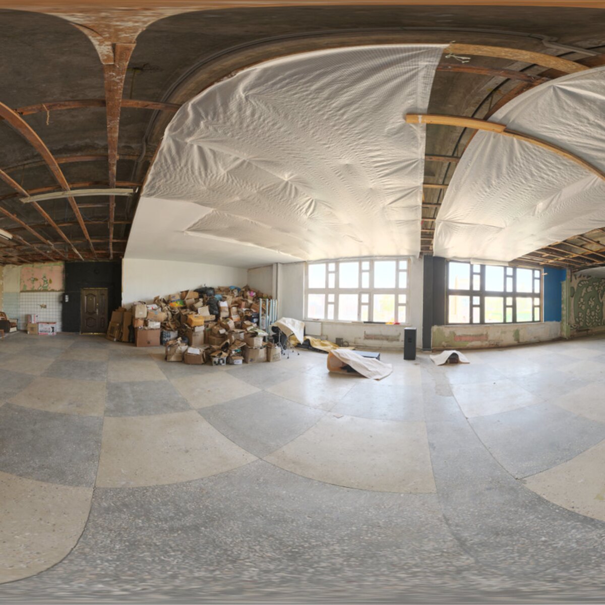 Abandoned Factory Canteen 02 HDRI