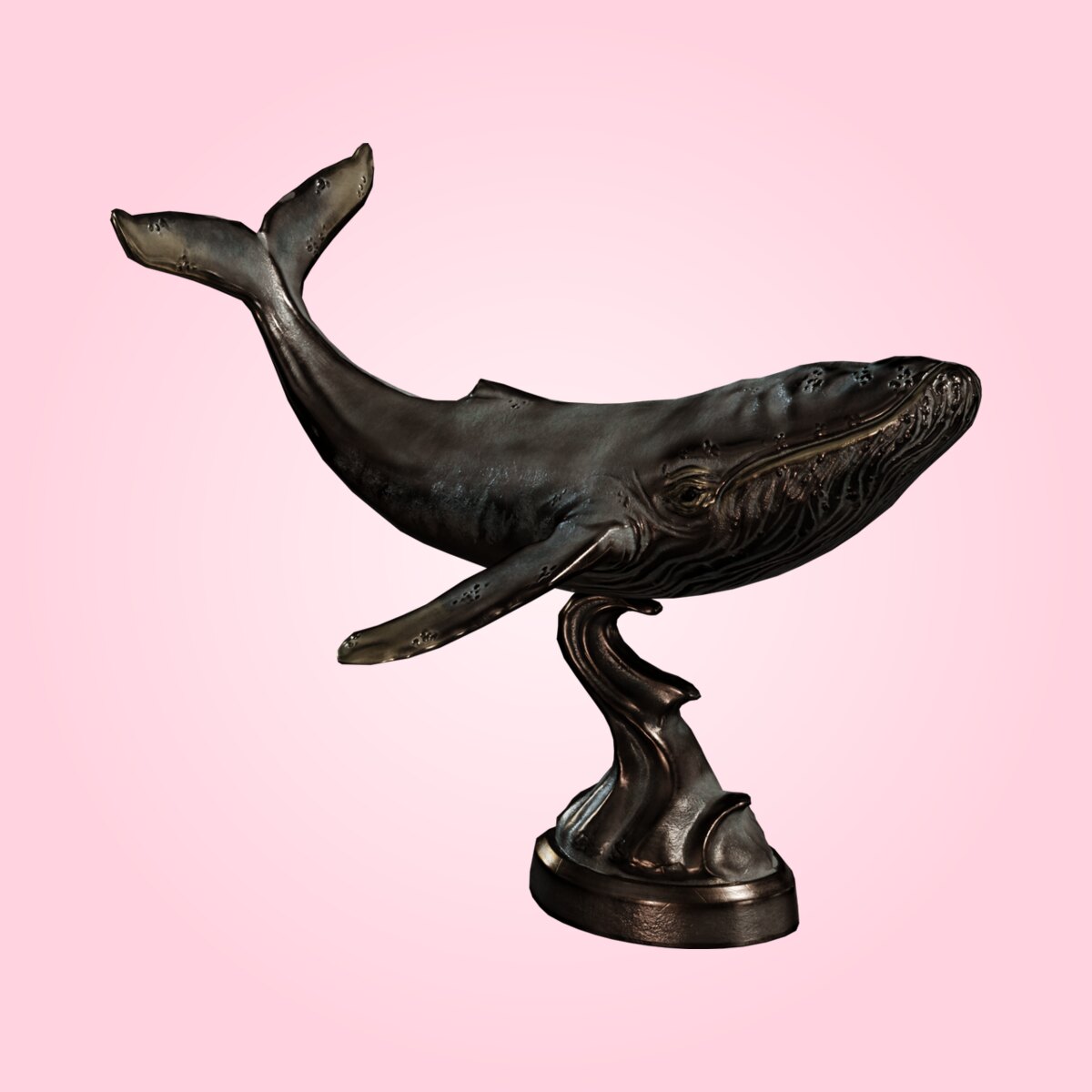 Bronze Whale Statue