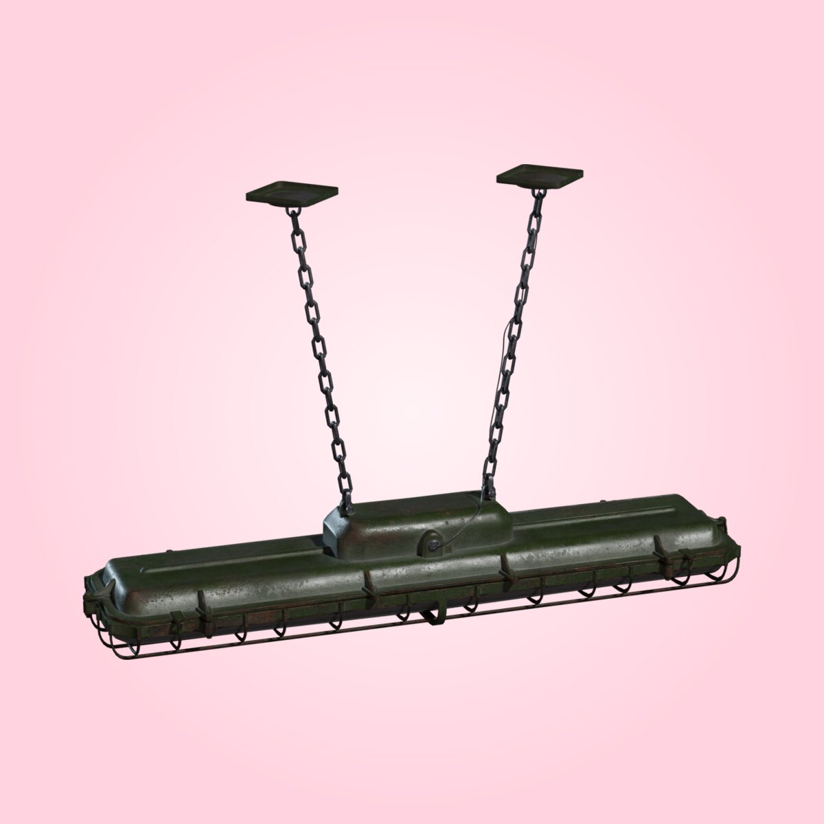 Caged Hanging Light