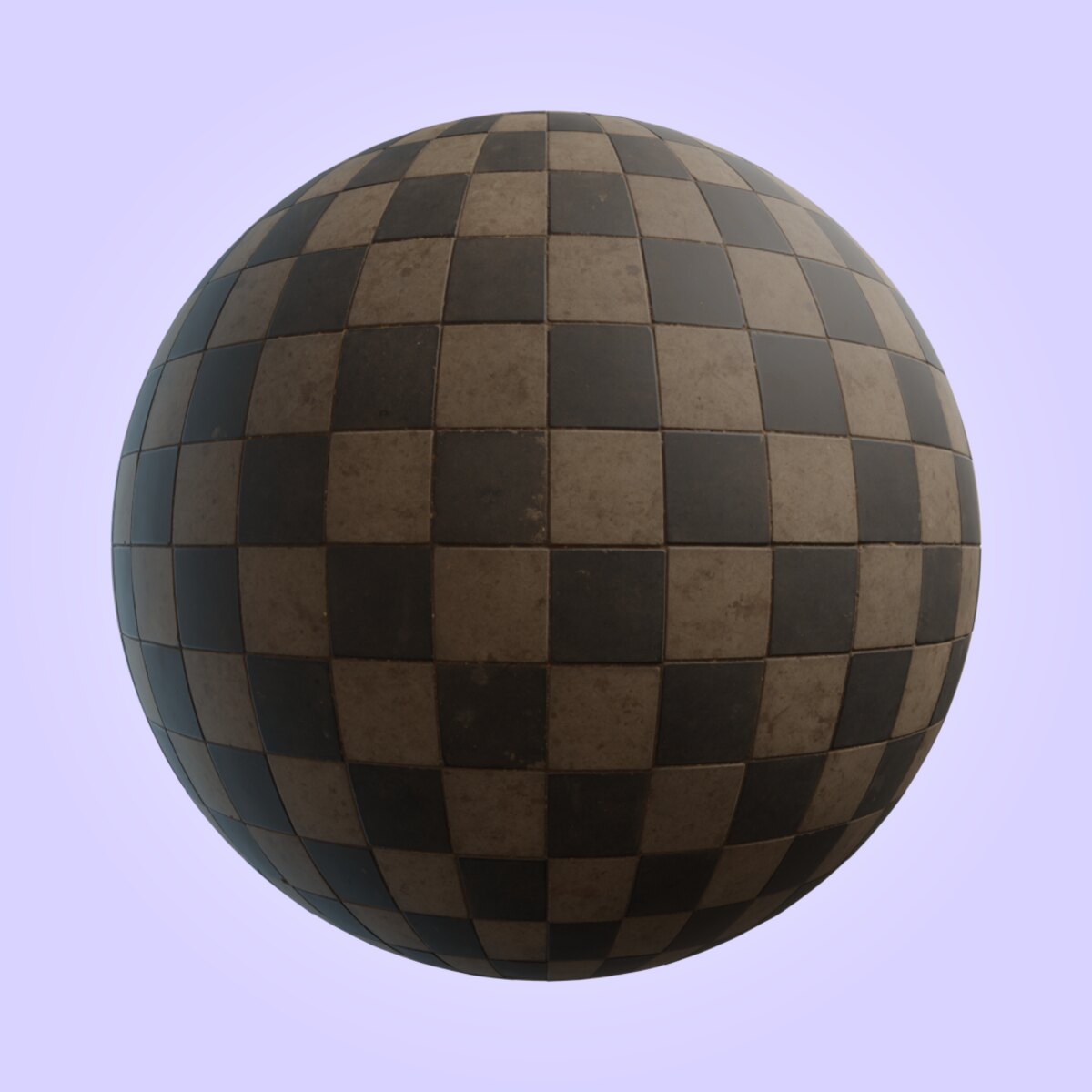 Checkered Pavement Tiles Material
