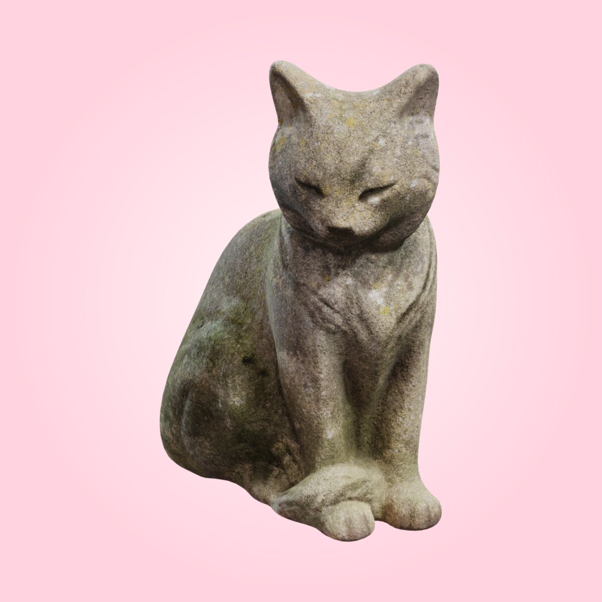 Concrete Cat Statue