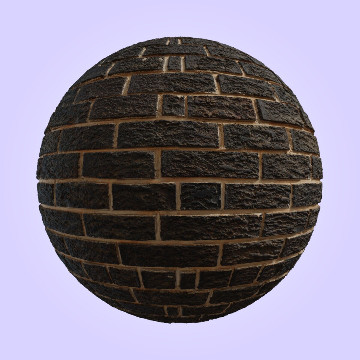 Dark Brick Wall Material