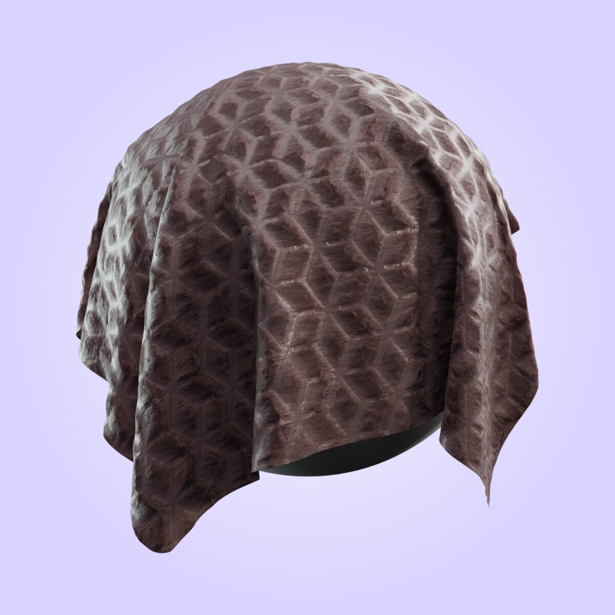 Faux Fur Geometric Material