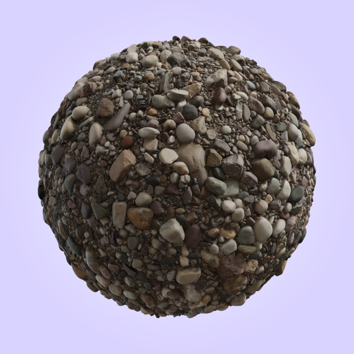 Ganges River Pebbles Material
