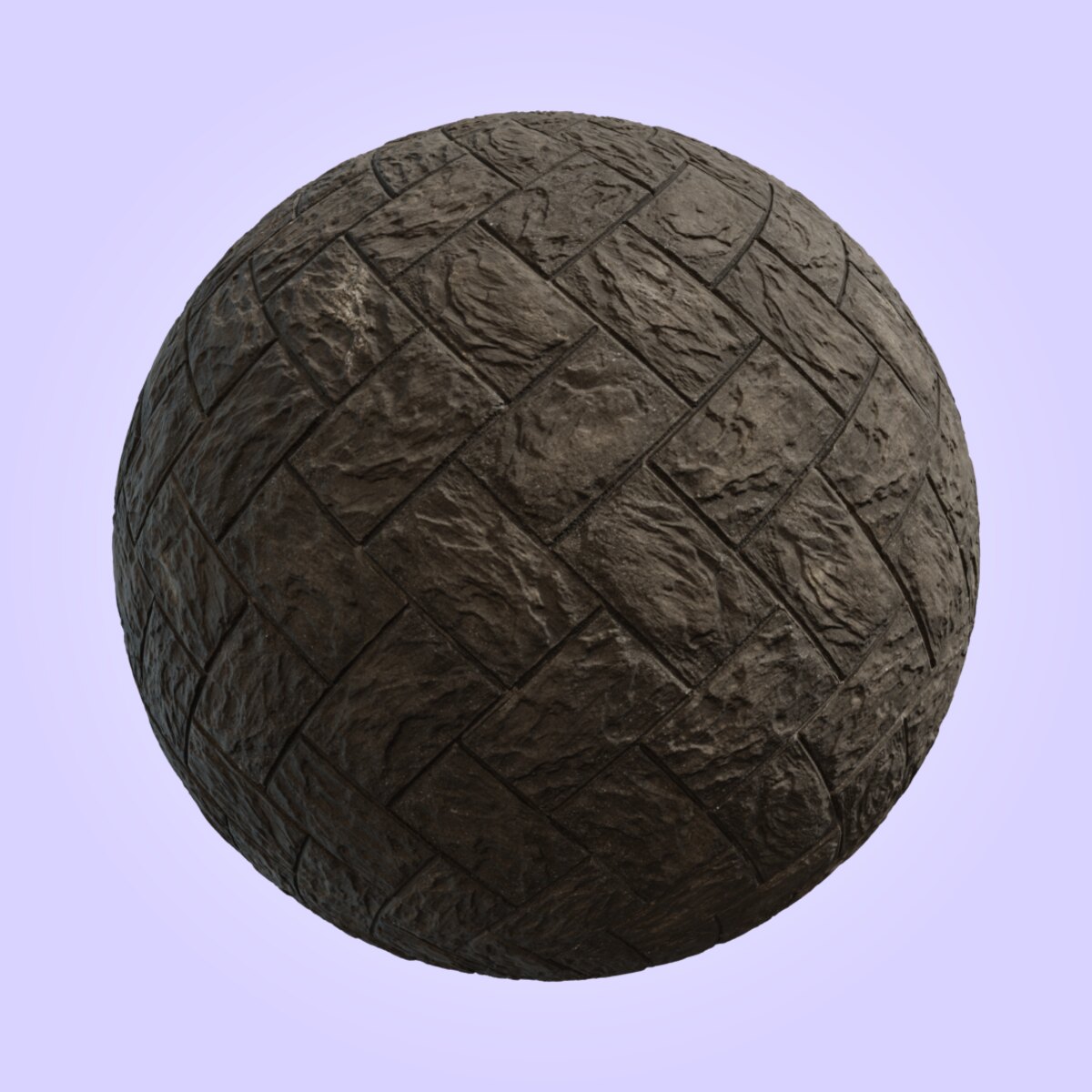 Herringbone Concrete Tile 02 Material