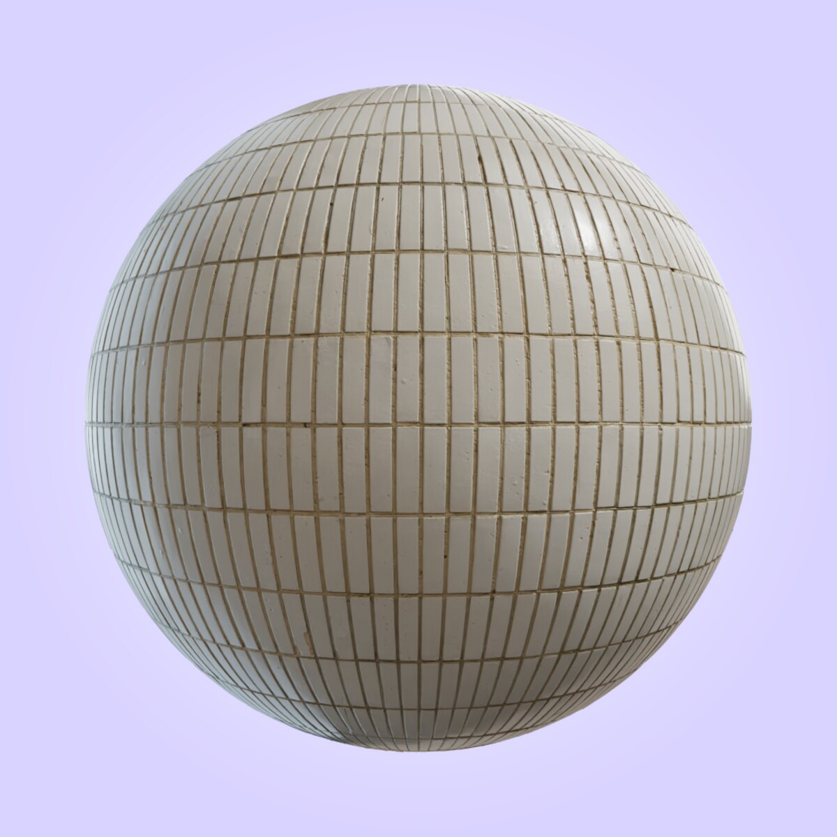 Long White Tiles Material
