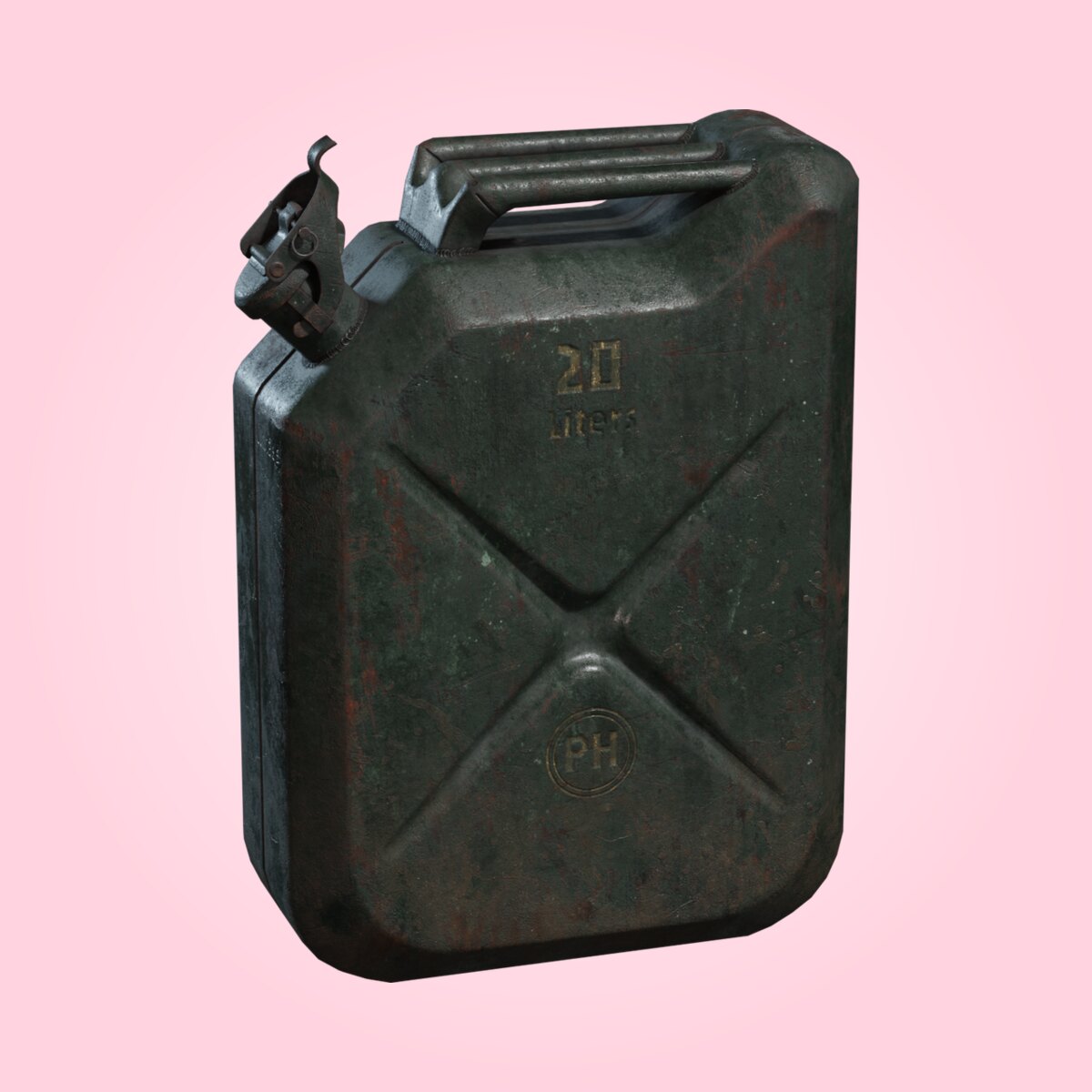 Metal Jerrycan Green