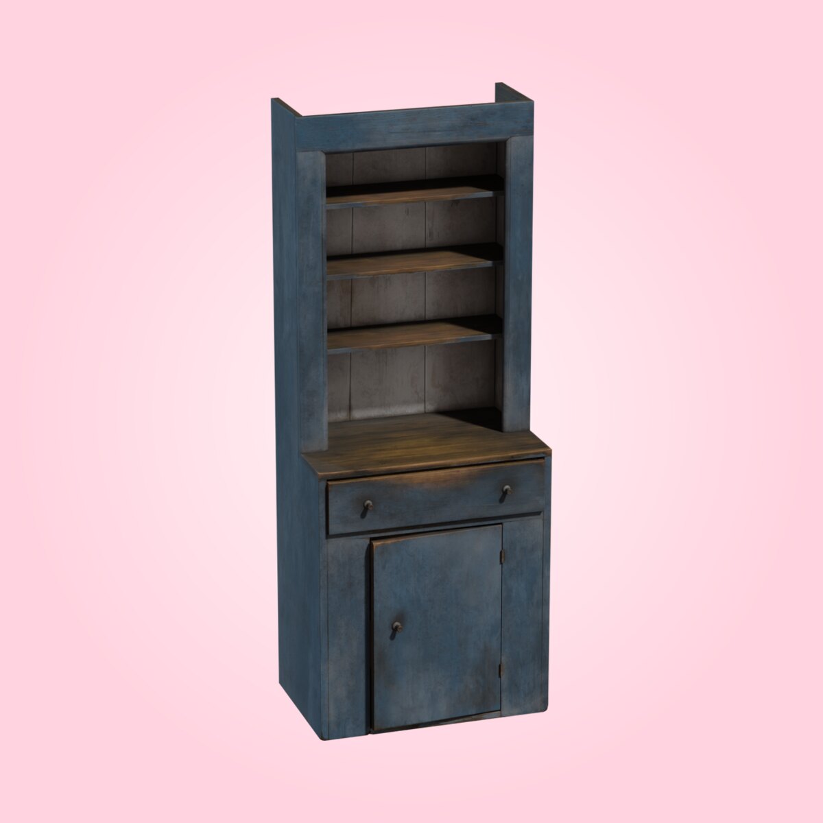 Painted Wooden Cabinet 02