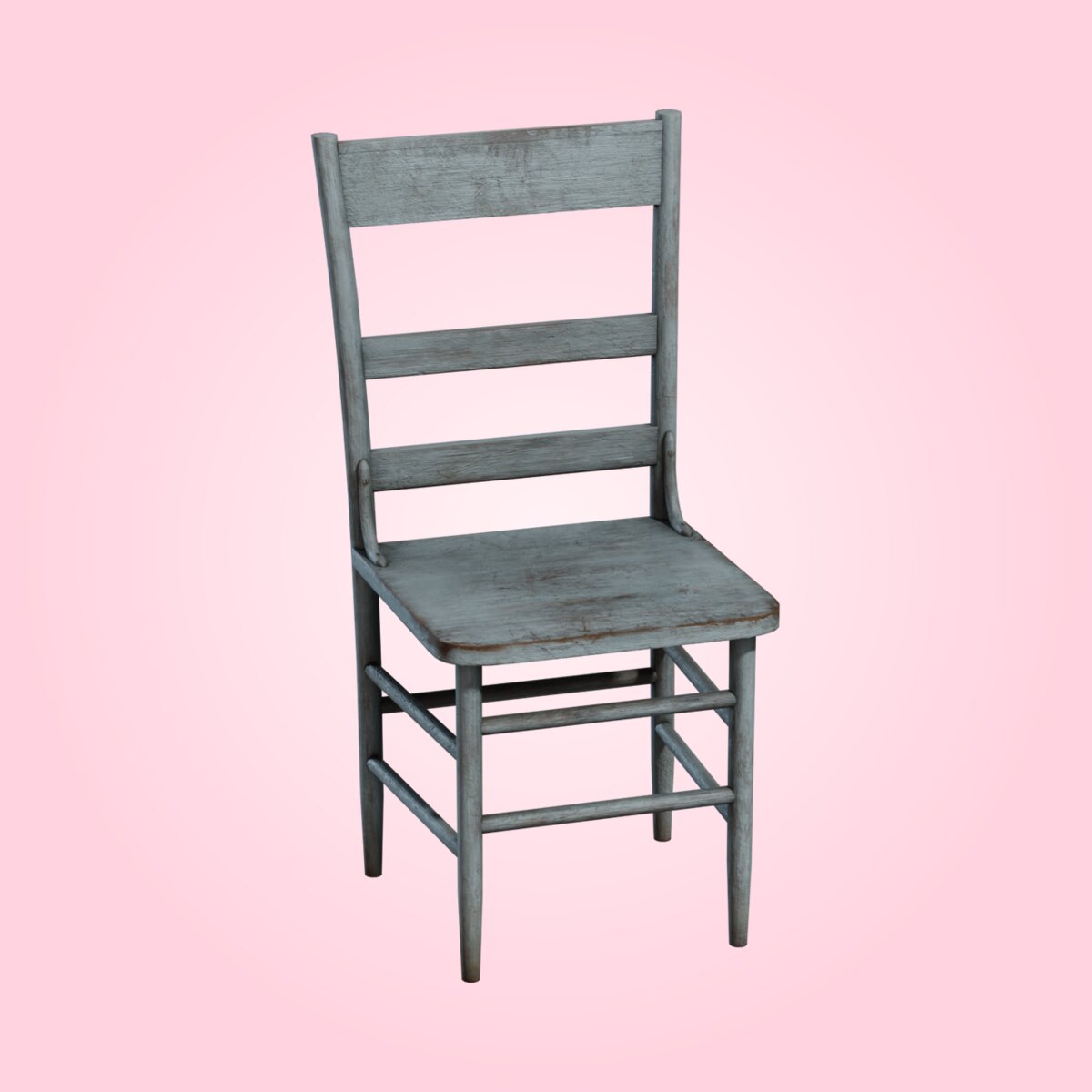 Painted Wooden Chair 02