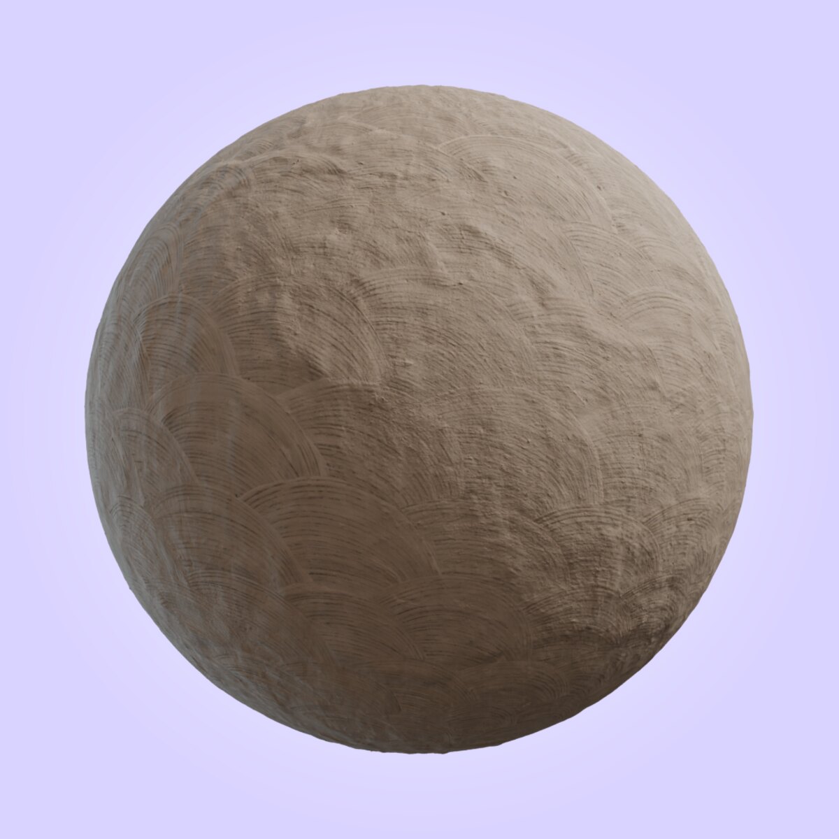 Patterned Clay Plaster Material