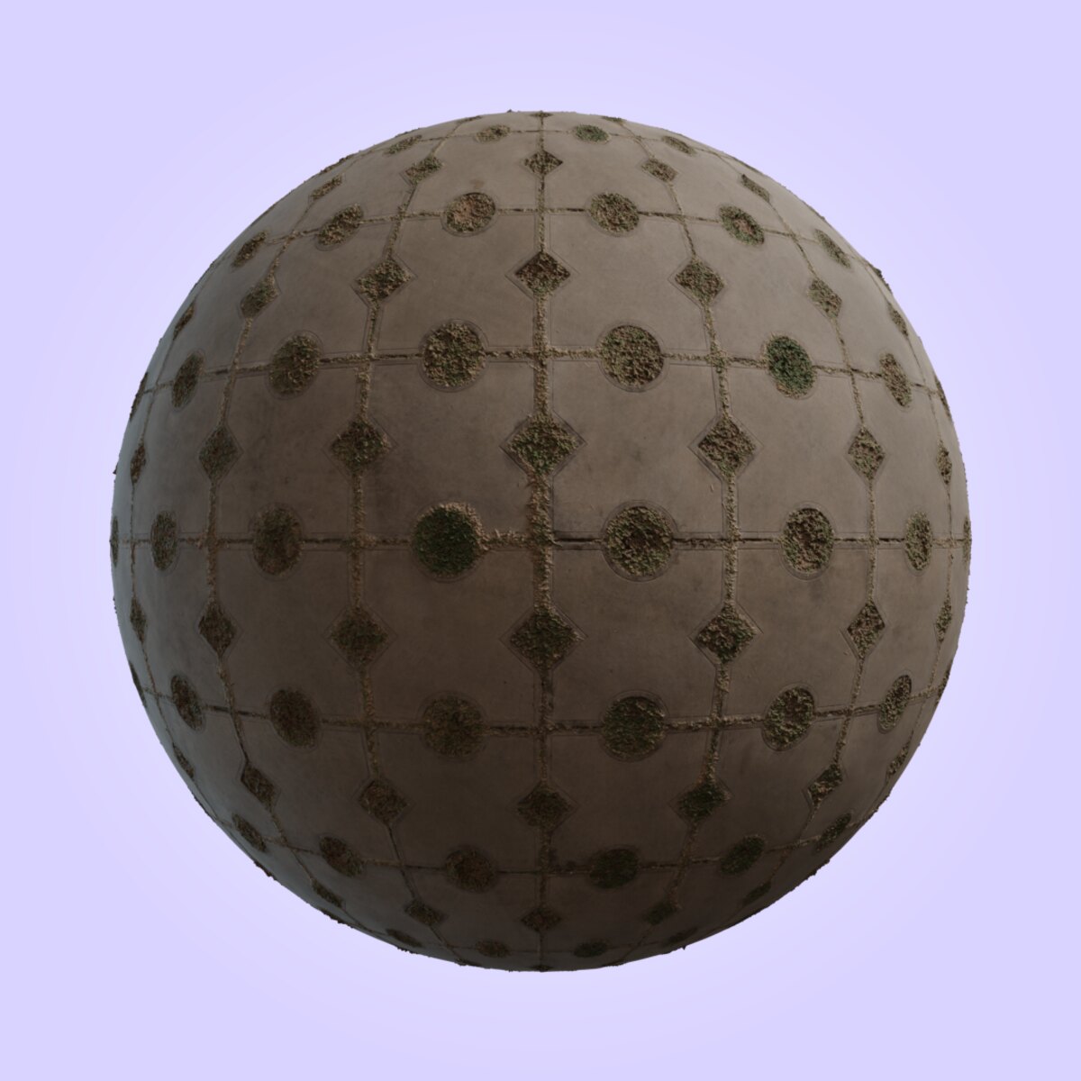 Patterned Concrete Pavers 03 Material