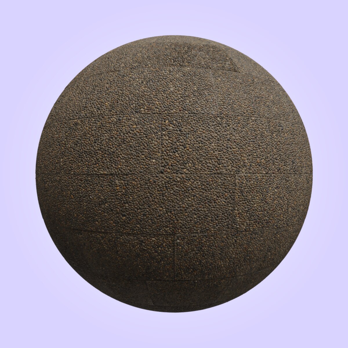 Pebble Embedded Pavement Material