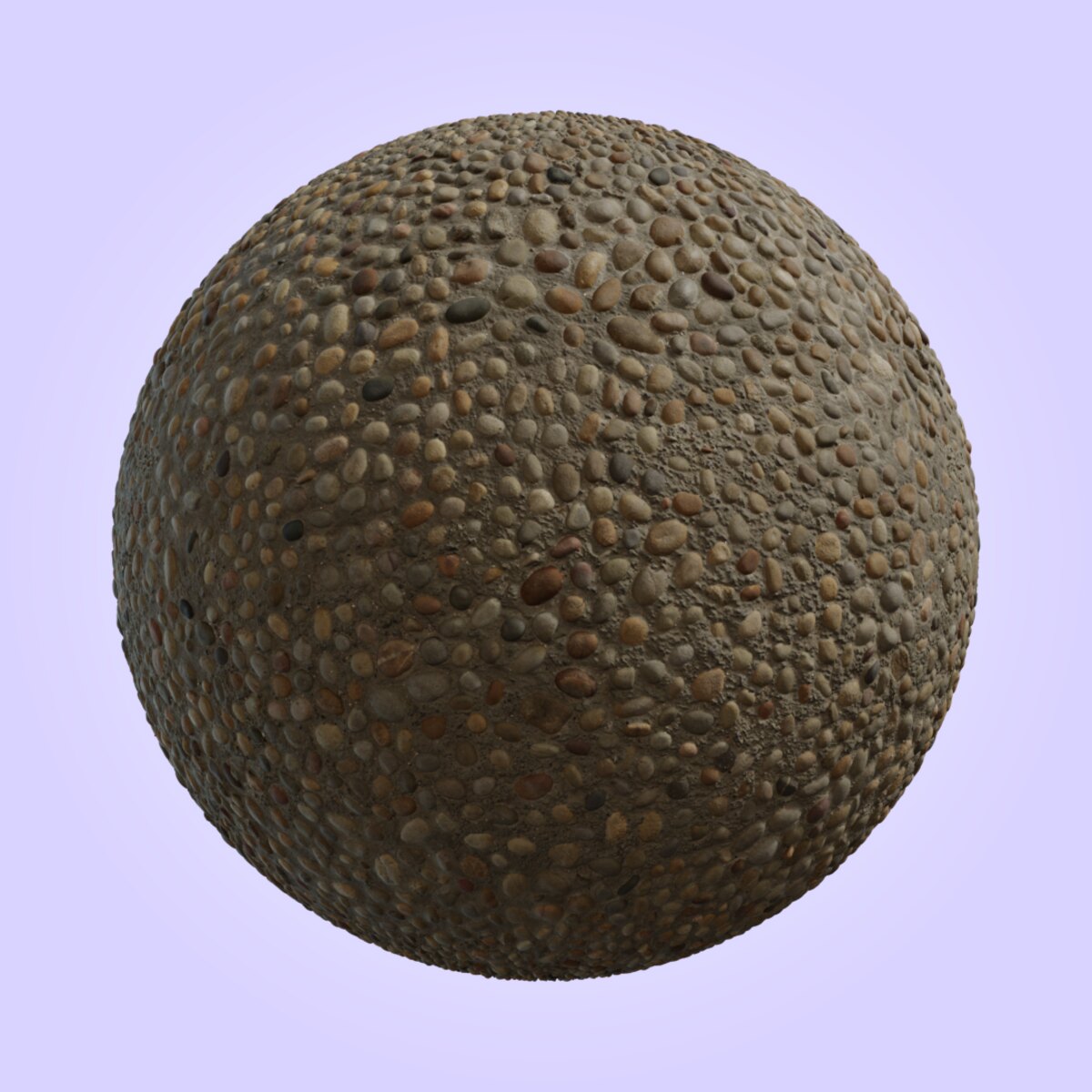 Rock Embedded Concrete Material