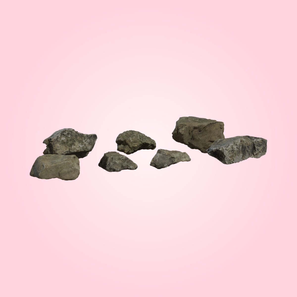 Rock Moss Set 02