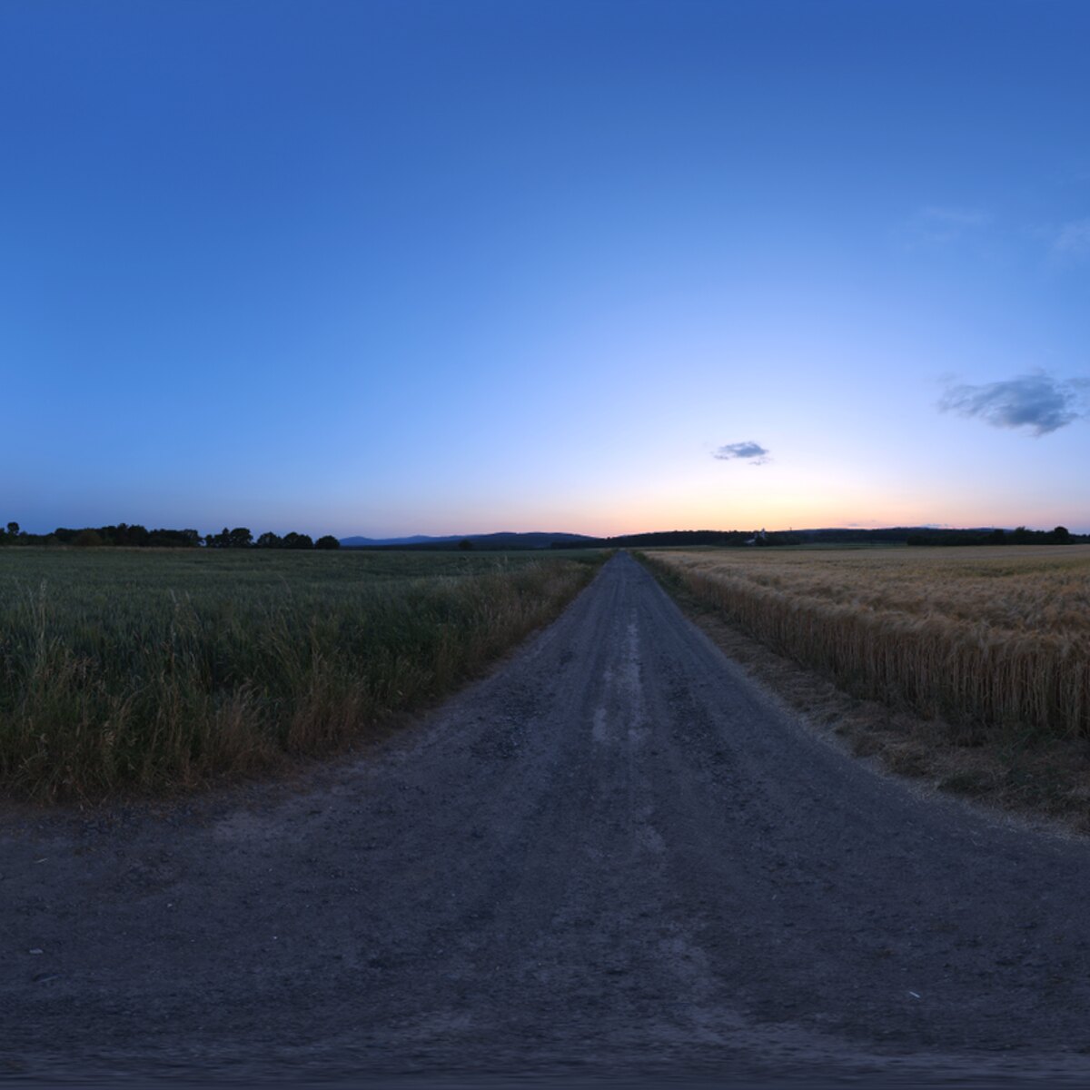 Rural Evening Road HDRI