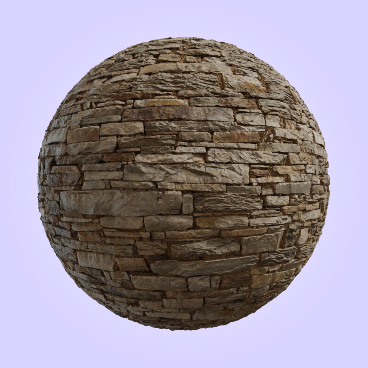 Rustic Stone Wall 02 Material