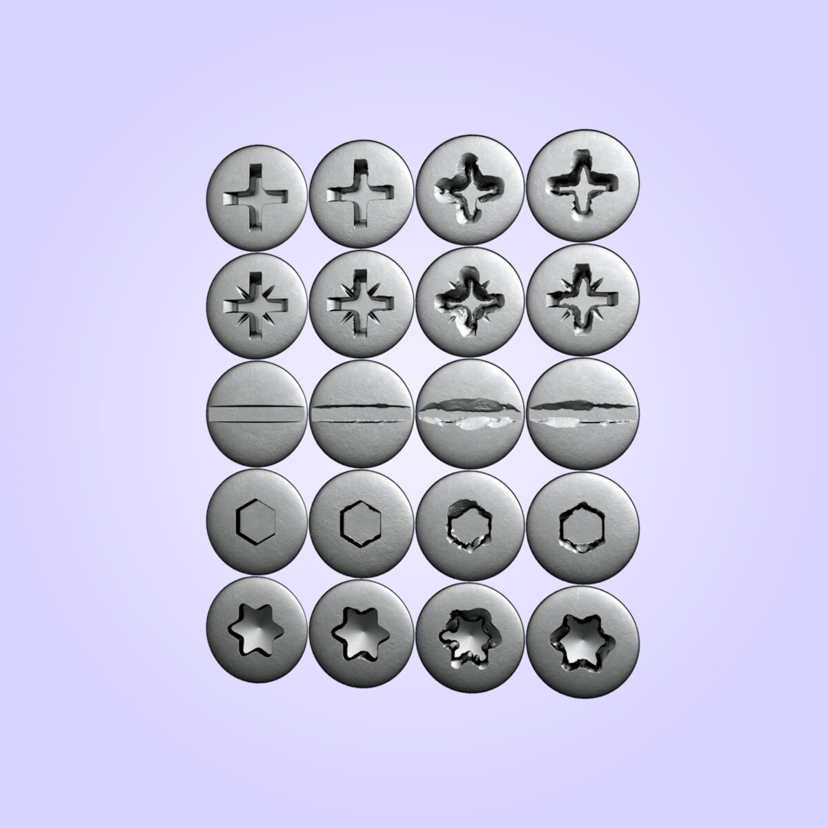 Screw Set 001 Material