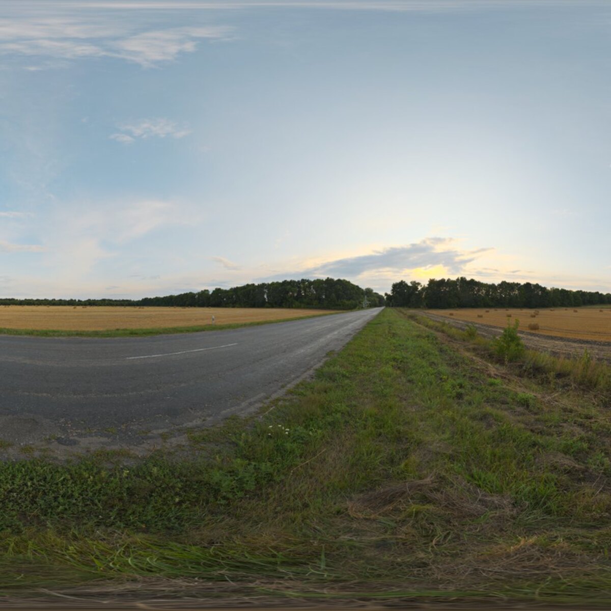 Straw Rolls Field 01 HDRI