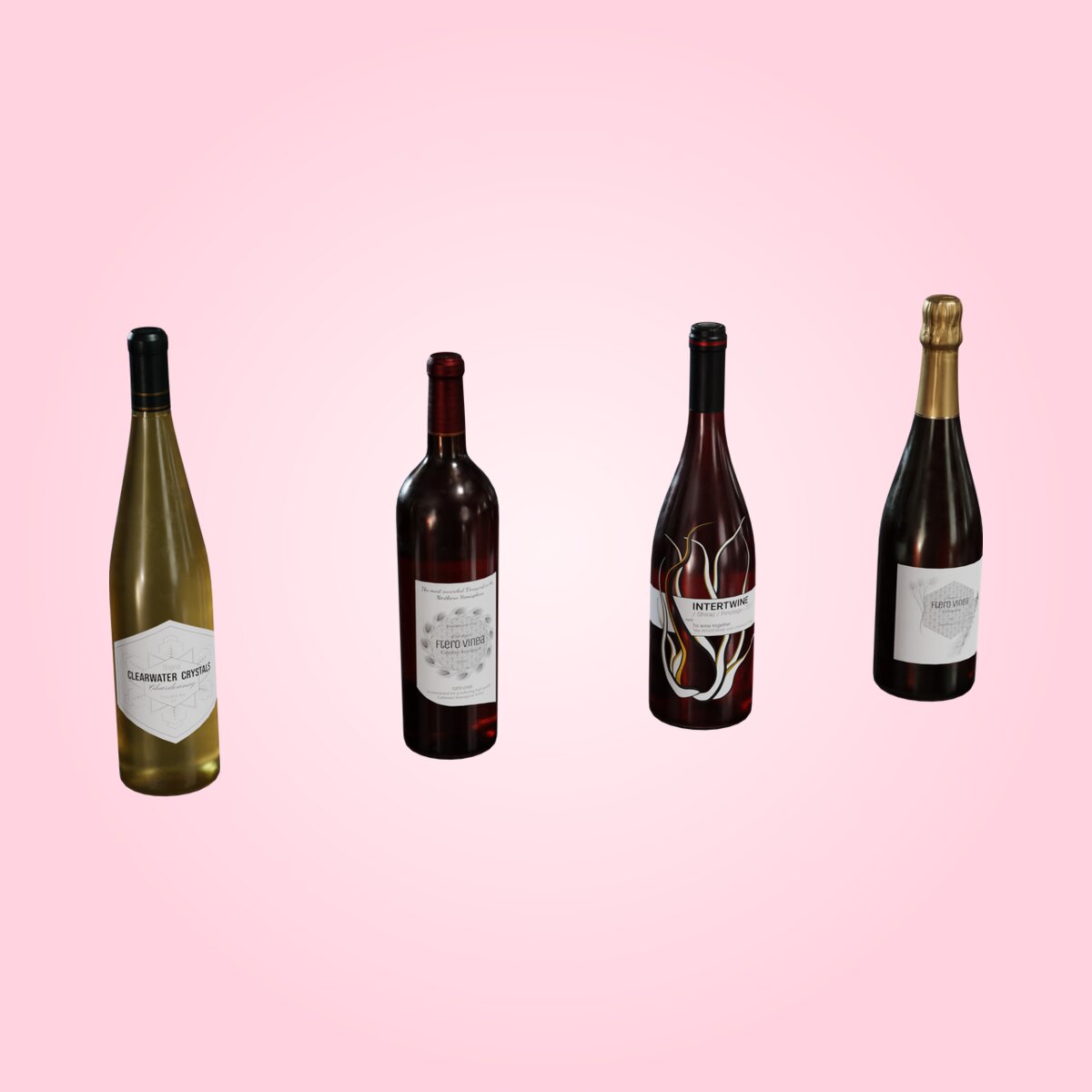 Wine Bottles 01