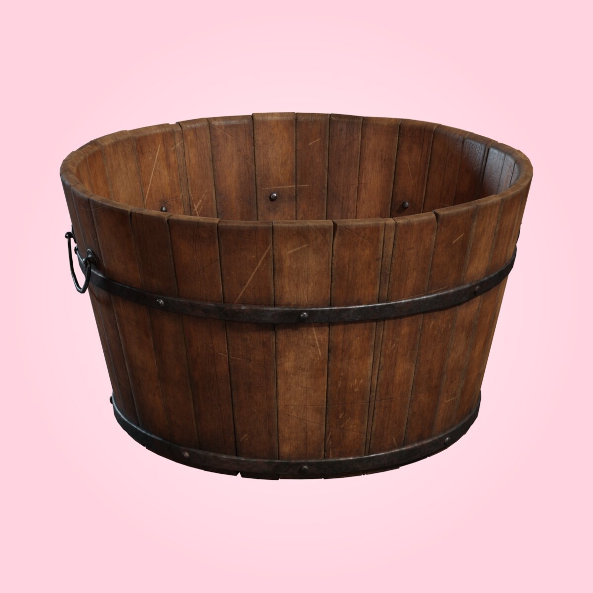 Wooden Bucket 02