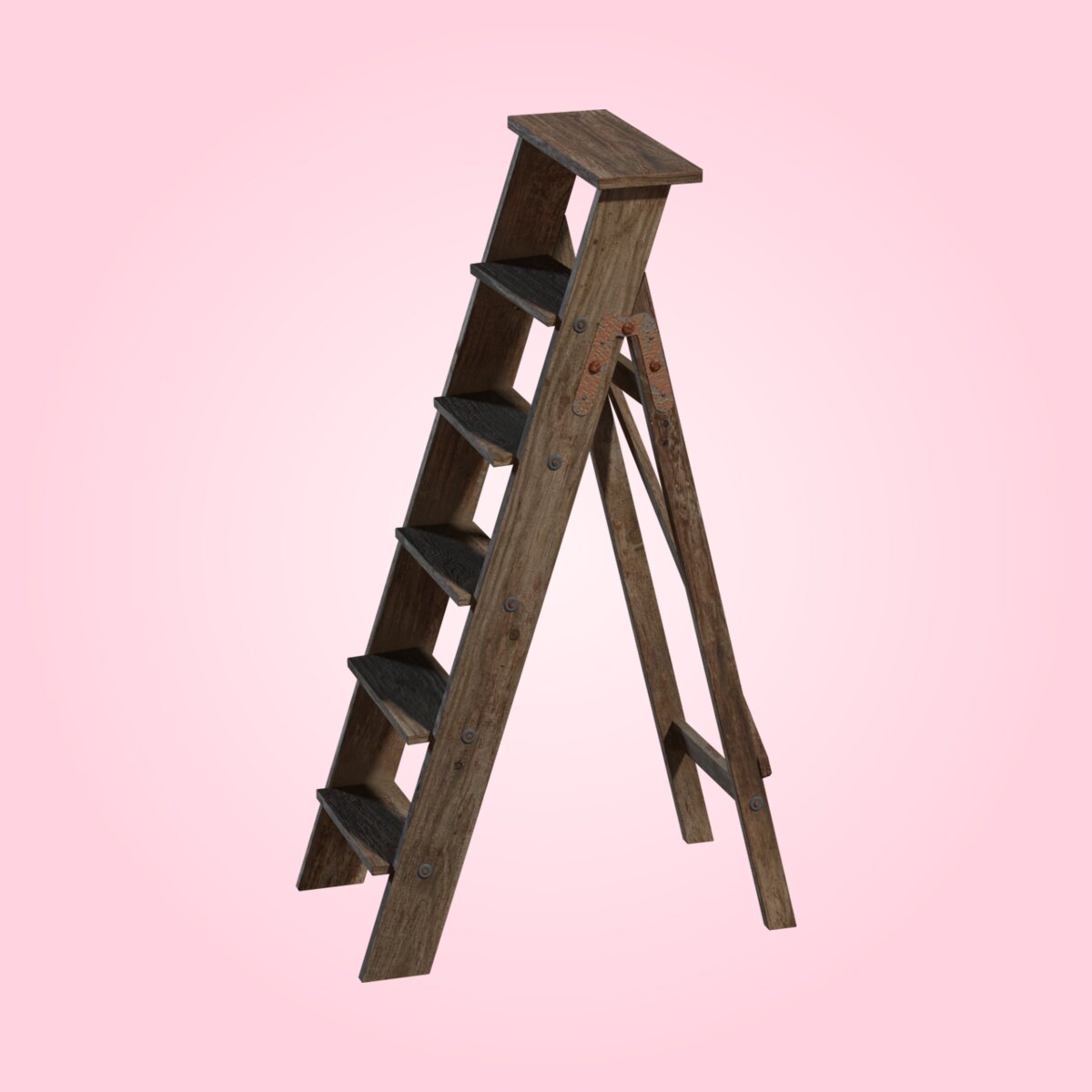 Wooden Ladder 02
