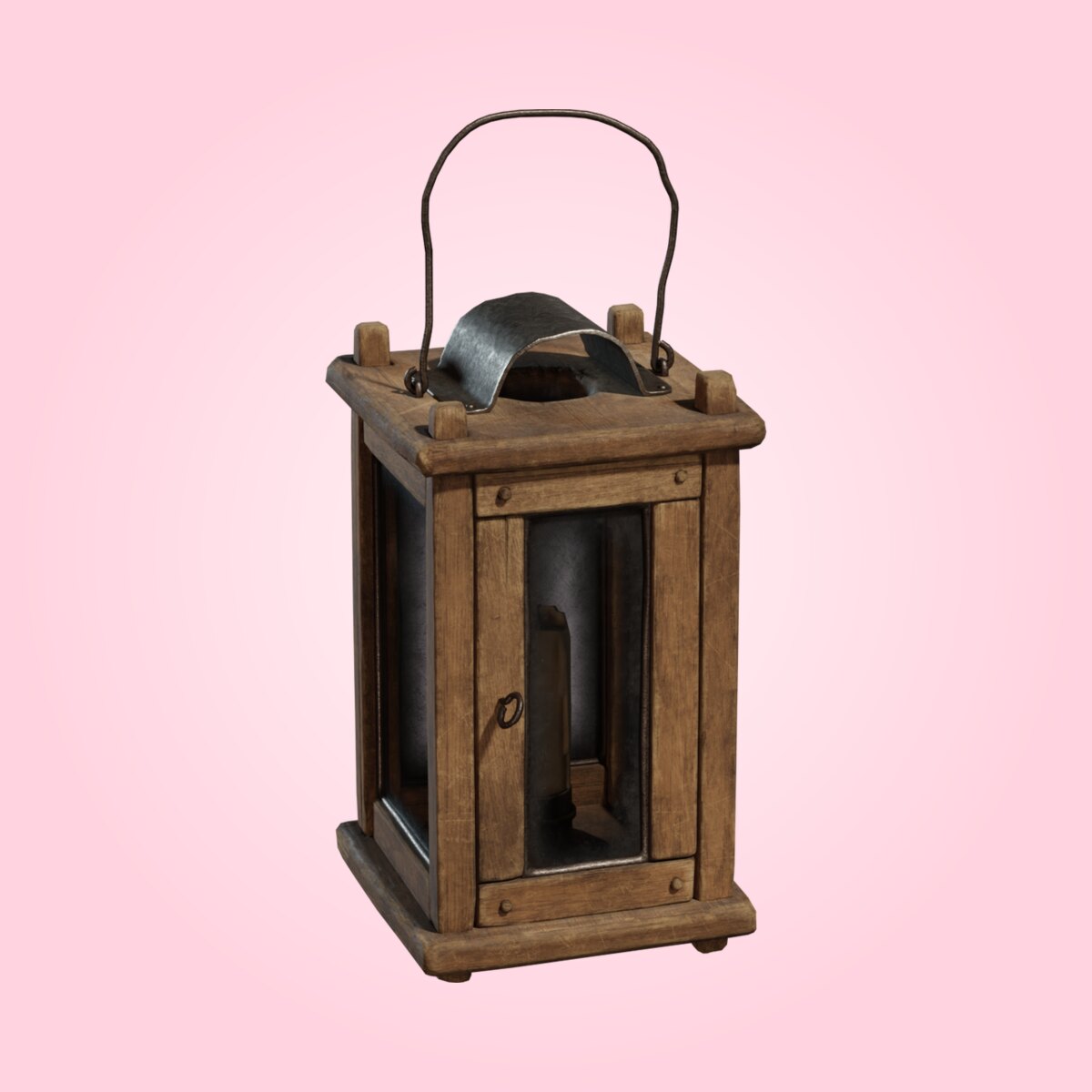 Wooden Lantern 01