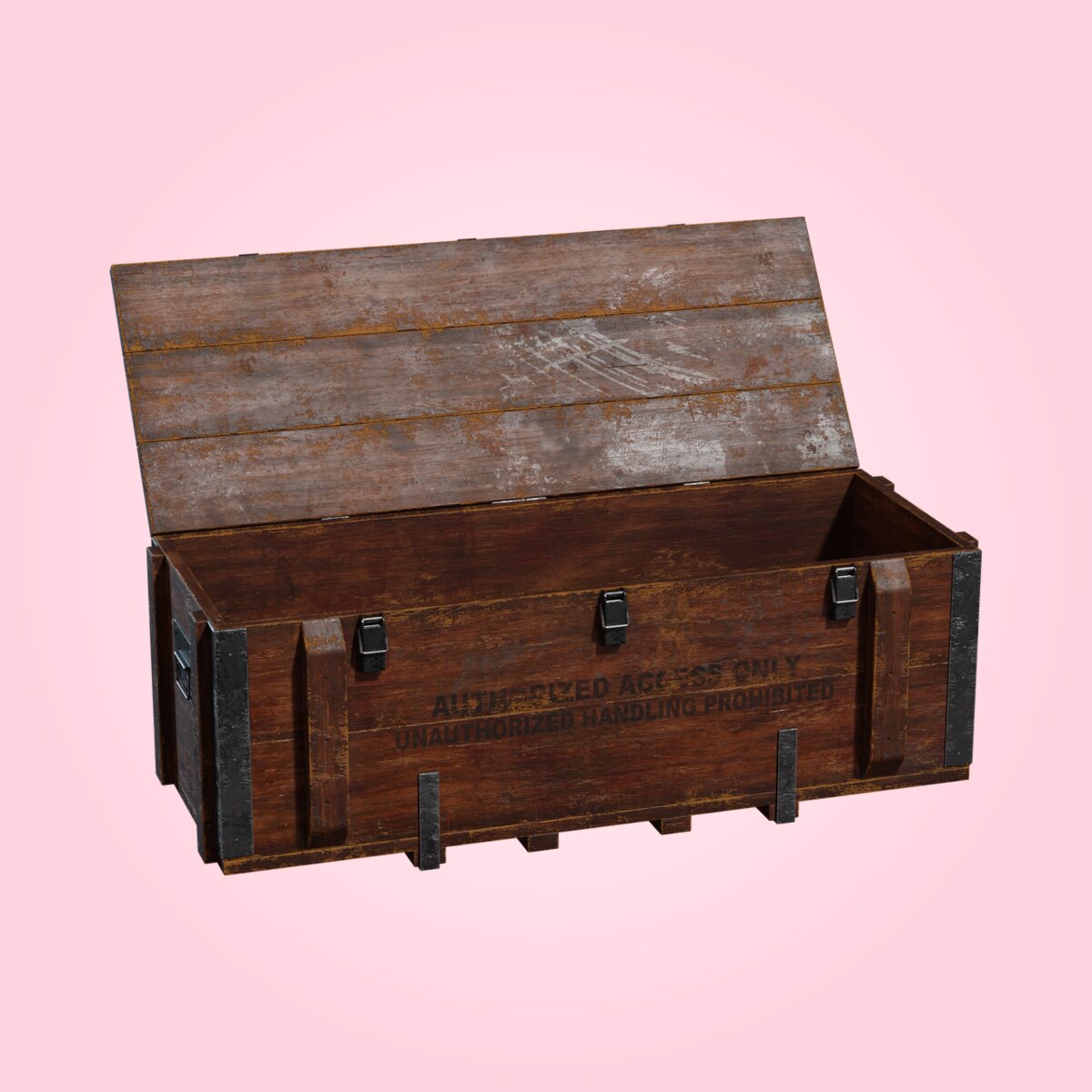 Wooden Military Crate
