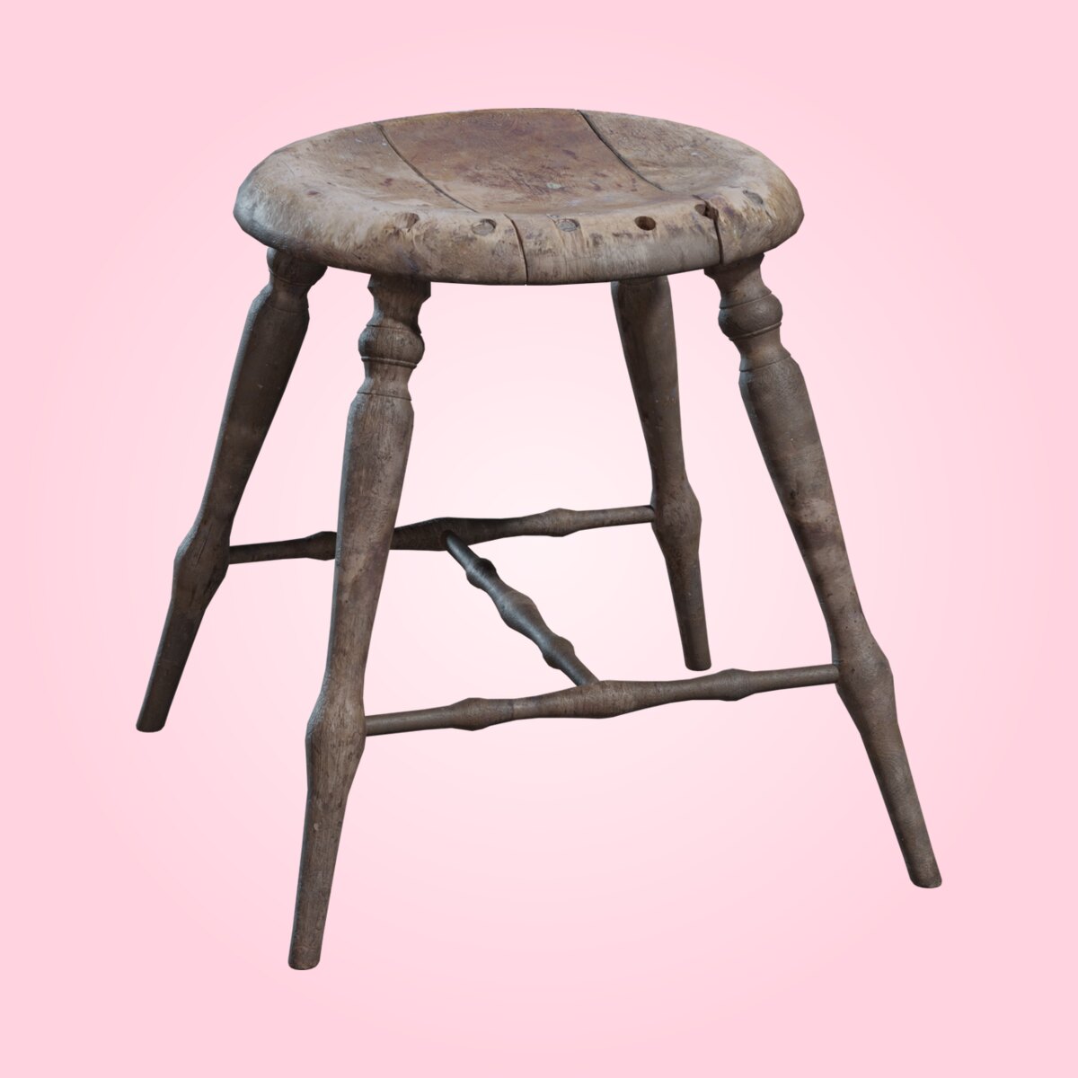 Wooden Stool 01