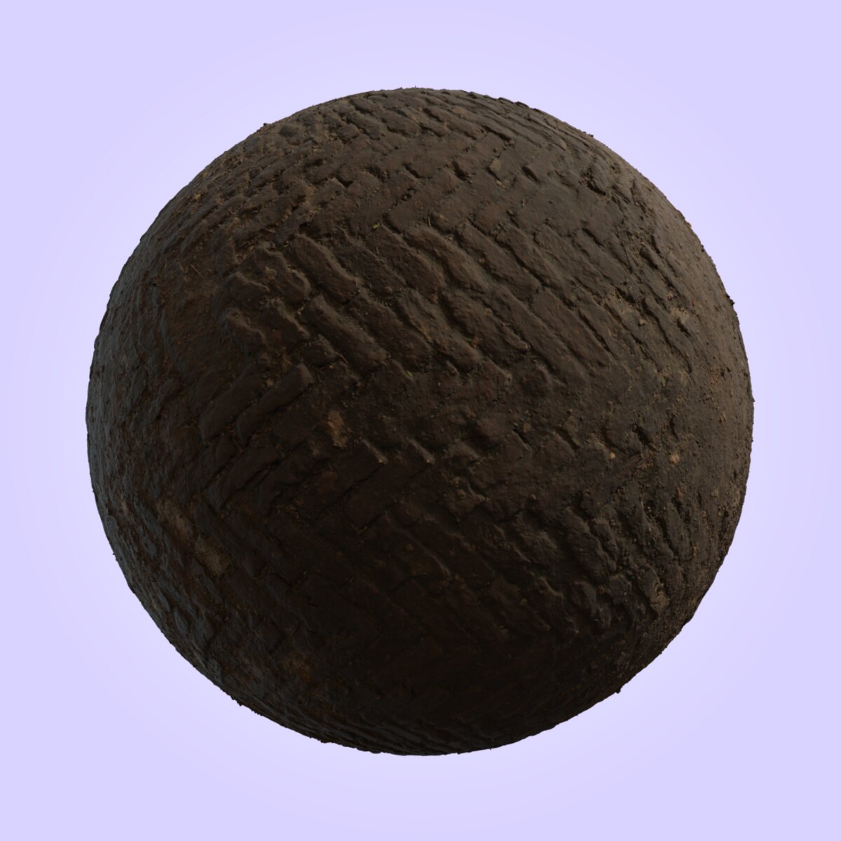 Worn Brick Path Material